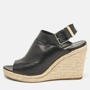 Balenciaga Black Leather Glove Espadrille Wedge Sandals Size 41, Sandals - Luxury Closet catalog