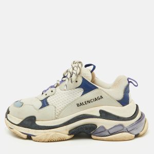Balenciaga Multicolor Faux Leather and Mesh Triple S Sneakers Size 38, Athletic Shoes & Sneakers - Luxury Closet catalog