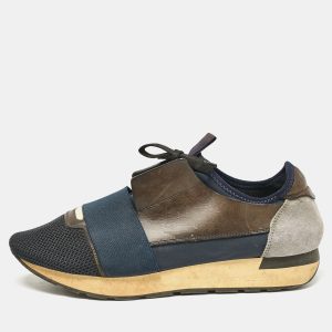 Balenciaga Multicolor Leather and Mesh Race Runner Low Top Sneakers Size 41, Athletic Shoes & Sneakers - Luxury Closet catalog
