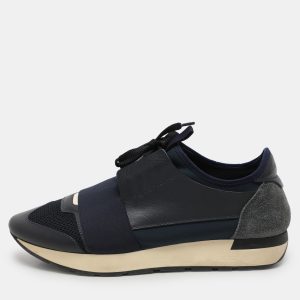Balenciaga Blue Leather and Neoprene Race Runner Sneakers Size 40, Athletic Shoes & Sneakers - Luxury Closet catalog