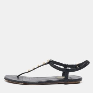 Balenciaga Black Leather Arena Flat Sandals Size 39, Sandals - Luxury Closet catalog