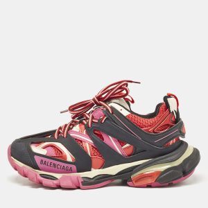 Balenciaga Multicolor Faux Leather and Mesh Track Sneakers Size 38, Athletic Shoes & Sneakers - Luxury Closet catalog