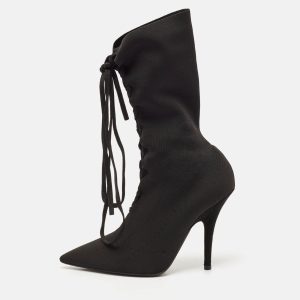 Yeezy Black Knit Fabric Knife Ankle Socks Boots Size 38, Boots - Luxury Closet catalog