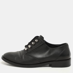 Balenciaga Black Leather Embellished Oxfords Size 37.5, Shoes - Luxury Closet catalog