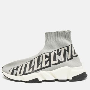 Balenciaga Grey Knit Fabric Speed Trainer Slip On Sneakers Size 40, Athletic Shoes & Sneakers - Luxury Closet catalog