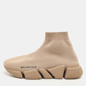 Balenciaga Beige Knit Fabric Speed Trainer High Top Sneakers Size 37, Athletic Shoes & Sneakers - Luxury Closet catalog