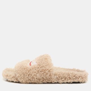 Balenciaga Beige Faux Fur Fury Slide Sandals Size 37, Sandals - Luxury Closet catalog