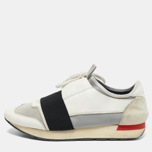 Balenciaga White Mesh and Leather Race Runner Sneakers Size 41, Athletic Shoes & Sneakers - Luxury Closet catalog