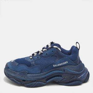 Balenciaga Blue Leather and Mesh Triple S Clear Sneakers Size 39, Athletic Shoes & Sneakers - Luxury Closet catalog