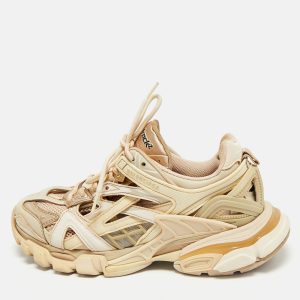 Balenciaga Beige Faux Leather and Mesh Track 2 Low Top Sneakers Size 38, Athletic Shoes & Sneakers - Luxury Closet catalog