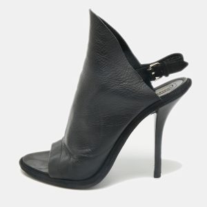 Balenciaga Black Leather Open Toe Glove Slingback Sandals Size 39, Sandals - Luxury Closet catalog