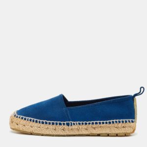 Balenciaga Blue Suede Espadrille Flats Size 40, Flats - Luxury Closet catalog