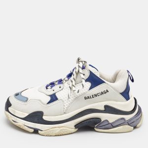 Balenciaga Multicolor Faux Leather and Mesh Triple S Lace Up Sneakers Size 39, Athletic Shoes & Sneakers - Luxury Closet catalog