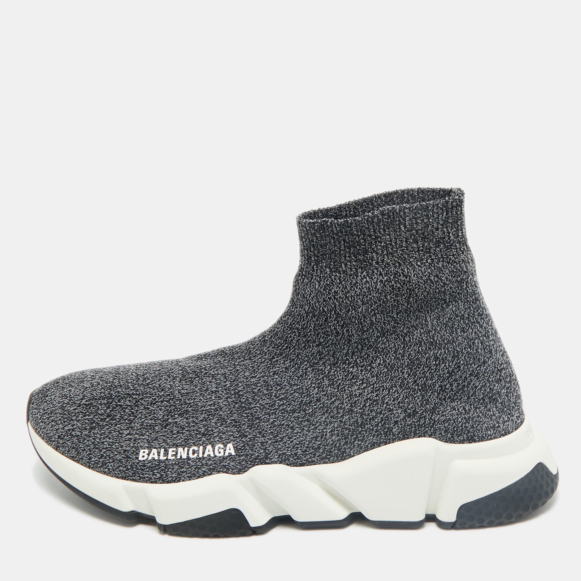 Balenciaga Grey Knit Fabric Speed Trainer Slip On Sneakers Size 40, Athletic Shoes & Sneakers - Luxury Closet catalog