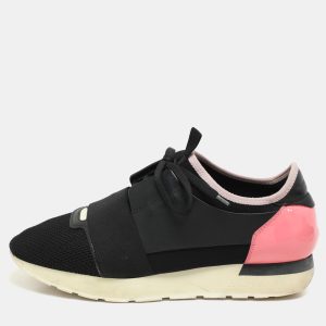 Balenciaga Black/Pink Leather and Mesh Race Runner Low Top Sneakers Size 40, Athletic Shoes & Sneakers - Luxury Closet catalog