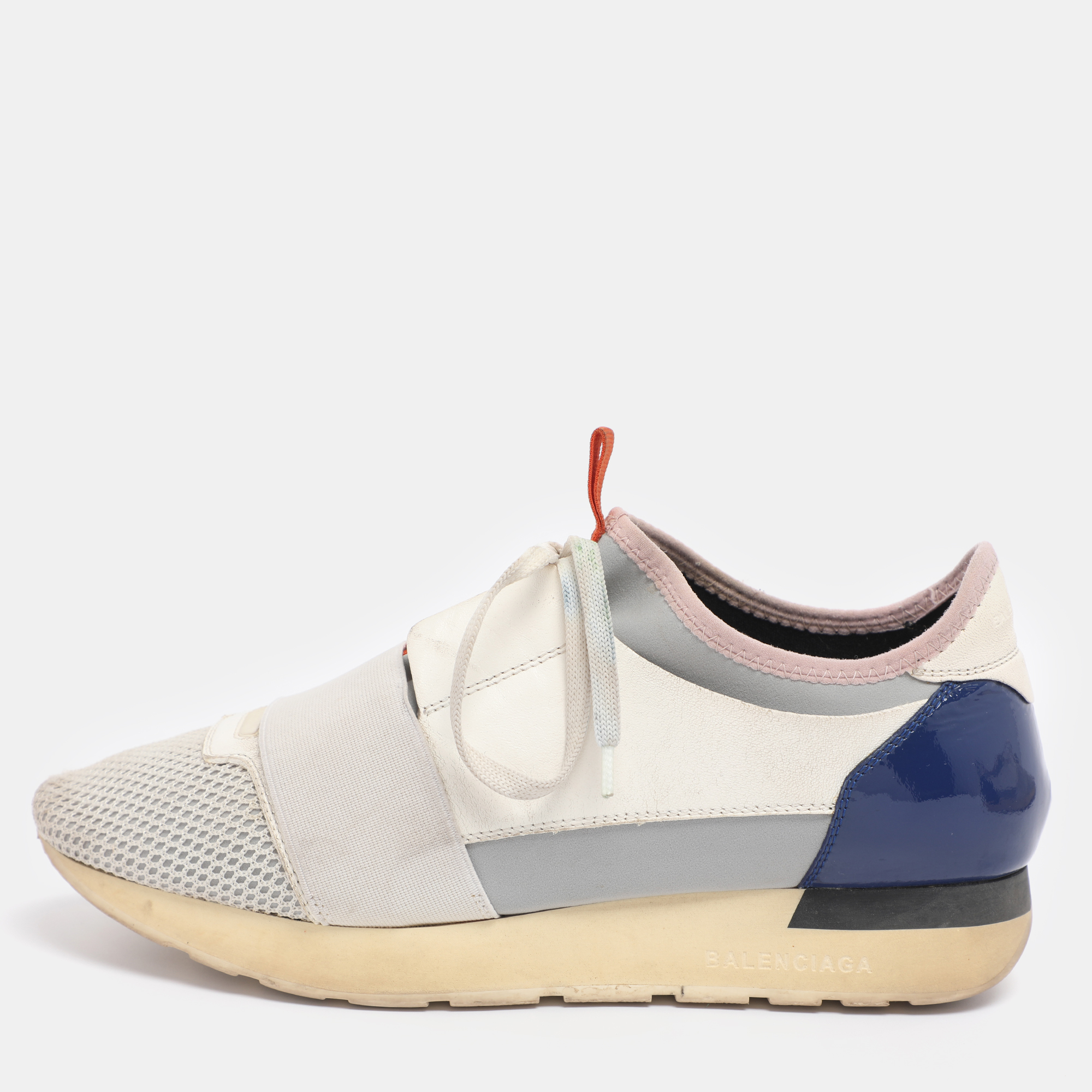 Balenciaga Multicolor Leather and Mesh Race Runner Sneakers Size 38, Athletic Shoes & Sneakers - Luxury Closet catalog