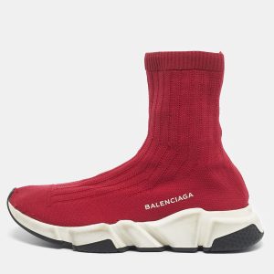 Balenciaga Red Knit Fabric Speed Trainer High Top Sneakers Size 39, Athletic Shoes & Sneakers - Luxury Closet catalog