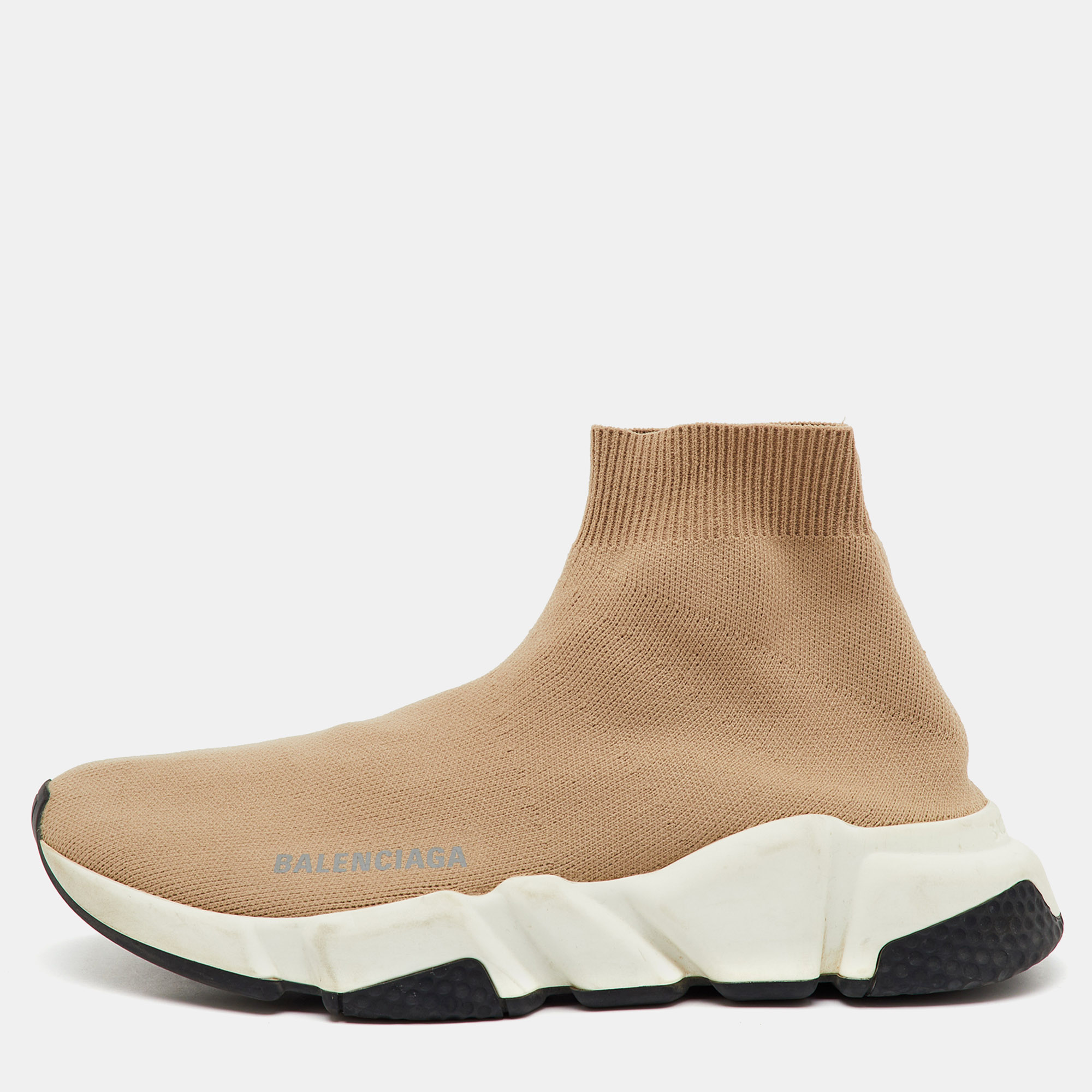 Balenciaga Beige Knit Fabric Speed Trainer High Top Sneakers Size 37, Athletic Shoes & Sneakers - Luxury Closet catalog