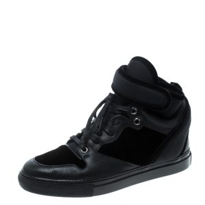 Balenciaga Black Velvet and Leather High Top Sneakers Size 37, Athletic Shoes & Sneakers - Luxury Closet catalog