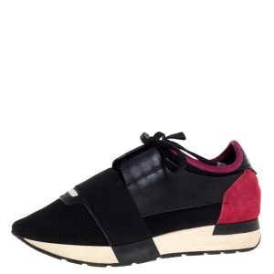 Balenciaga Black/Pink Leather And Mesh Race Runner Low Top Sneakers Size 37, Athletic Shoes & Sneakers - Luxury Closet catalog