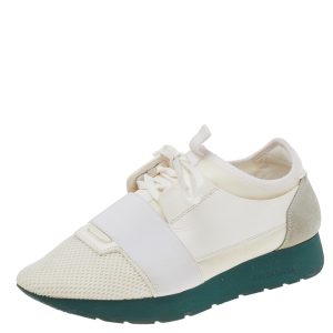 Balenciaga White Leather And Mesh Race Runner Sneakers Size 39, Athletic Shoes & Sneakers - Luxury Closet catalog