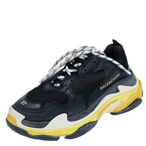 Balenciaga Black /Yellow Leather And Mesh Triple S Clear Sneakers Size 37, Athletic Shoes & Sneakers - Luxury Closet catalog