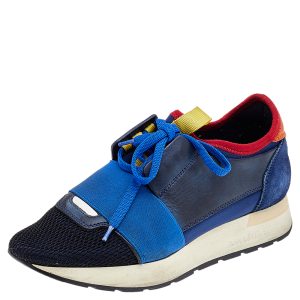 Balenciaga Multicolor Mesh And Leather Race Runner Low Top Sneakers Size 35, Athletic Shoes & Sneakers - Luxury Closet catalog