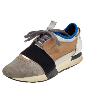 Balenciaga Multicolor Leather/Suede and Fabric Race Runner Sneakers Size 37, Athletic Shoes & Sneakers - Luxury Closet catalog