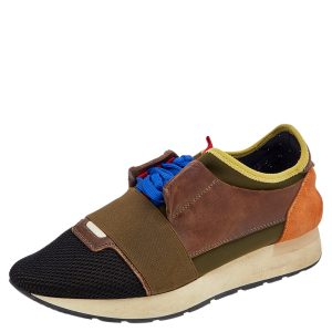Balenciaga Multicolor Leather And Mesh Race Runner Low Top Sneakers Size 38, Athletic Shoes & Sneakers - Luxury Closet catalog