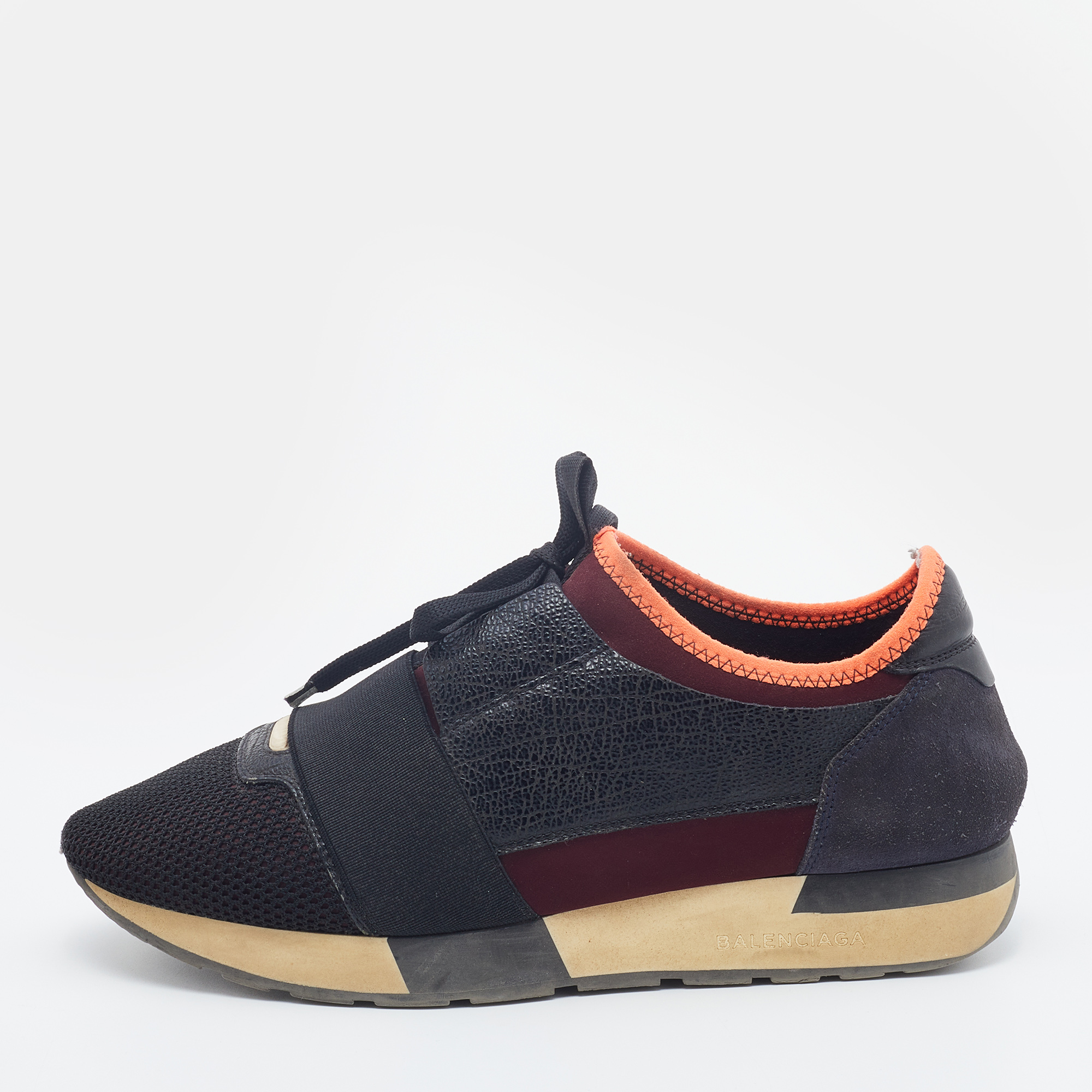 Balenciaga Multicolor Leather And Mesh Race Runner Low Top Sneakers Size 39, Athletic Shoes & Sneakers - Luxury Closet catalog