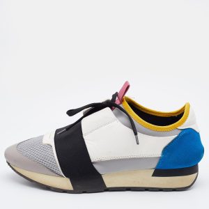 Balenciaga Multicolor Leather and Mesh Race Runner Sneakers Size 39, Athletic Shoes & Sneakers - Luxury Closet catalog
