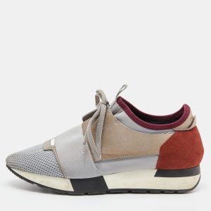Balenciaga Tri Color Leather, Suede nd Mesh Race Runner Low Top Sneakers Size 38, Athletic Shoes & Sneakers - Luxury Closet catalog