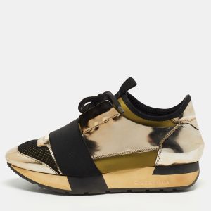 Balenciaga Tricolor Foil Leather and Mesh Race Runner Low Top Sneakers Size 35, Athletic Shoes & Sneakers - Luxury Closet catalog