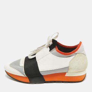 Balenciaga Tricolor Leather and Mesh Race Runner Sneakers Size 37, Athletic Shoes & Sneakers - Luxury Closet catalog