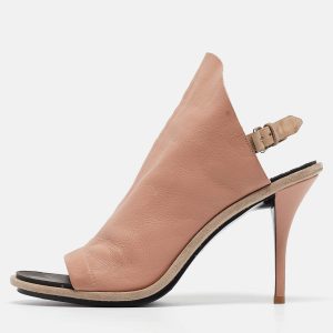 Balenciaga Pink/Beige Leather and Suede Glove Sandals Size 41, Sandals - Luxury Closet catalog