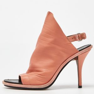 Balenciaga Orange Leather and Suede Glove Sandals Size 37, Sandals - Luxury Closet catalog
