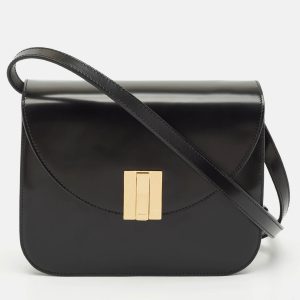 Bally Black Leather Ollam Flap Crossbody Bag, Handbags - Luxury Closet catalog