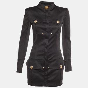 Balmain Black Wool Button Front Mid Length Coat S, Coats & Jackets - Luxury Closet catalog