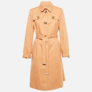 Boss By Hugo Boss Peach Orange Cotton Single Breasted Coat M, Coats & Jackets - Luxury Closet catalog
