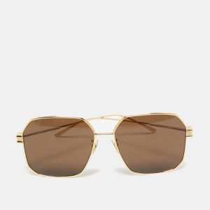 Bottega Veneta Black/Gold Tone BV1047S Square Sunglasses, Sunglasses - Luxury Closet catalog