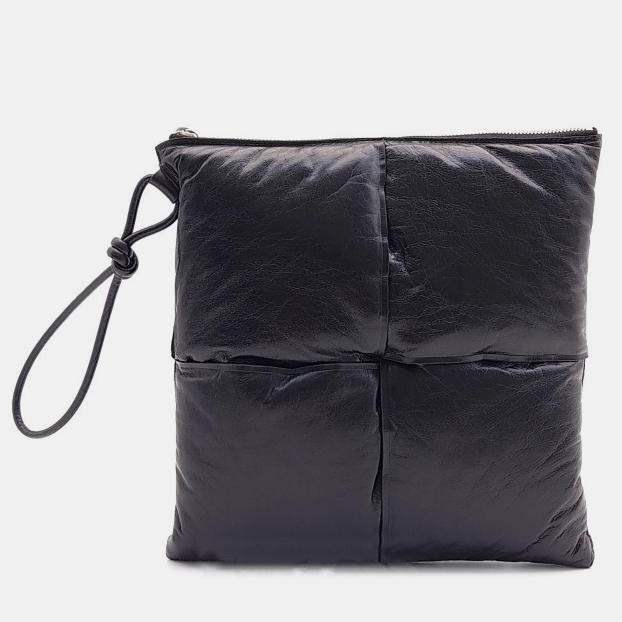 Bottega Veneta Black Leather Padded Square Pouch, Clutches & Special Occasion Bags - Luxury Closet catalog