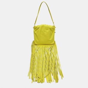 Bottega Veneta Yellow Nappa The Fringe Shoulder Bag, Shoulder Bags - Luxury Closet catalog