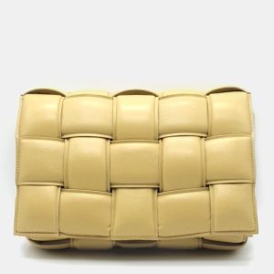 Bottega Veneta Yellow Leather Padded Cassette Shoulder Bag, Shoulder Bags - Luxury Closet catalog