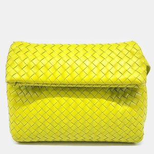 Bottega Veneta Yellow Nappa Intrecciato The Fold Crossbody Bag, Handbags - Luxury Closet catalog