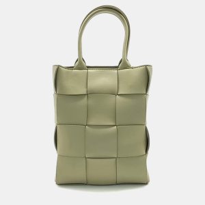 Bottega Veneta Green Leather Mini Cassette Tote Bag, Tote Handbags - Luxury Closet catalog