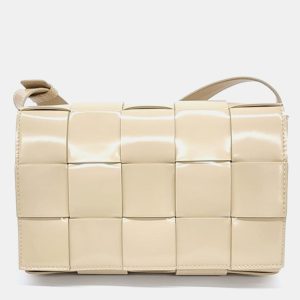 Bottega Veneta Beige Leather Cassette Shoulder Bag, Shoulder Bags - Luxury Closet catalog