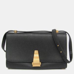 Bottega Veneta Black Textured Leather BV Angle Shoulder Bag, Shoulder Bags - Luxury Closet catalog