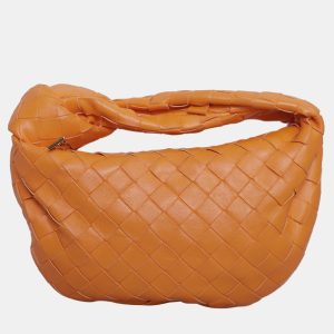 Bottega Veneta Orange Leather Mini Jodie Shoulder Bag, Shoulder Bags - Luxury Closet catalog