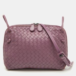 Bottega Veneta Mauve Purple Intrecciato Leather Nodini Shoulder Bag, Shoulder Bags - Luxury Closet catalog