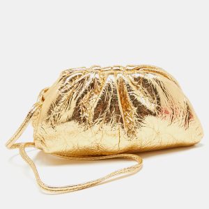 Bottega Veneta Gold Patent Leather The Pouch Coin Purse, Wallets & Money Clips - Luxury Closet catalog
